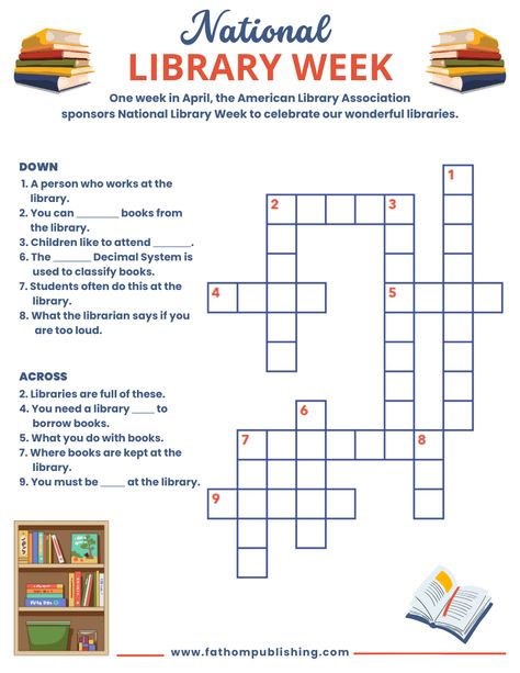 Help kids celebrate National Library Week with this free printable worksheet. #NationalLibraryWeek #freeprintable National Library Week Activities, Library Week Activities, Library Worksheets, Fun Library Activities, Book Club Ideas Hosting, Passive Programming, Ivan Cruz, National Library Week, Passive Programs