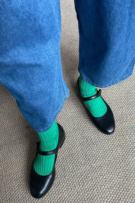 Socks – Le Bon Shoppe How To Wear Socks, Colored Socks Outfit, Socks With Sandals Outfit, Color Socks Outfit, Green Socks Outfit, Fun Socks Outfit, Fall Shoes 2024, Styling Socks, Colorful Tights Outfit