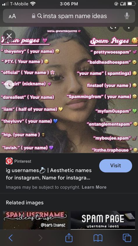 Pvt Instagram Username Ideas, Instergram Usernames, User Name For Spam Account, Acc Names For Insta, Instragram Username For Girl, Spam Account Pfp Aesthetic, Name For Facebook Username, Imvu Account Names, Backup Account Usernames