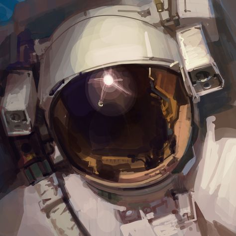 May Sketch a Day Week 4, Pedro H. Cardoso on ArtStation at https://www.artstation.com/artwork/rRbDxG Astronaut Drawing, Astronaut Helmet, Space Drawings, Astronaut Design, Astronaut Art, Sketch A Day, Astronauts In Space, Space Suit, Sketchbook Inspiration