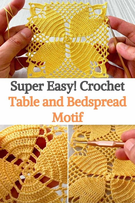 Today you will learn how to make a super simple and delicate table runner or bedspread, perfect to place in any space in your home. It is always comforting to create decorative objects to beautify your rooms, handmade objects add personal value and warmth to interiors. This crochet pattern is very easy to do, with a little dedication you can make a table runner of the length you want, you just have to crochet several motifs, join them one by one and that's it! For this project you will need... Crochet Table Runner Free Pattern Simple, Super Easy Crochet, Hello How Are You, Make A Table, Crochet Table, Crochet Table Runner, Simple Table, Fine Yarn, Crochet Home