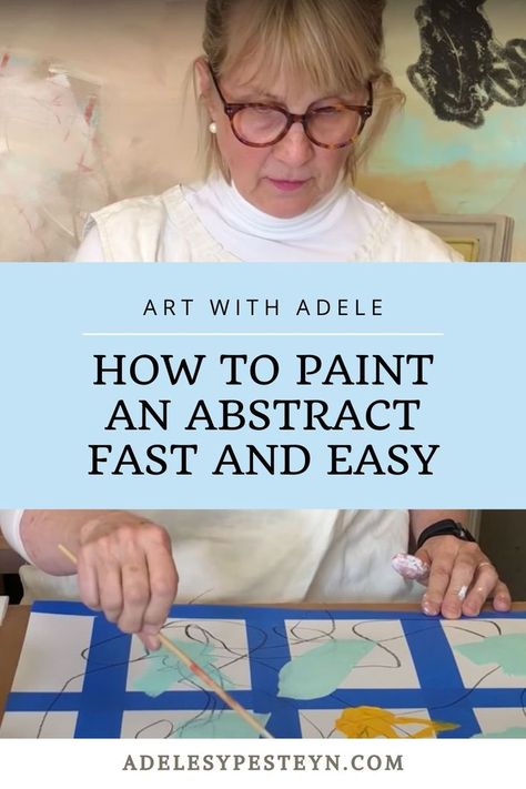 How to Paint an Abstract Fast and Easy — Adele Sypesteyn | Small abstract painting, Abstract art tutorial, Abstract painting easy Abstract Painting Easy, Abstract Art Tutorial, Abstract Painting Diy, Small Abstract Painting, Frida Art, Abstract Art Painting Techniques, Abstract Painting Techniques, Abstract Art Diy, Modern Art Paintings Abstract