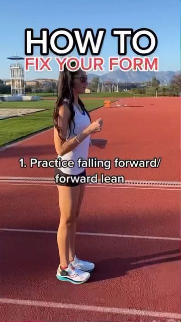 Perfect Running Form, Improve Running Form, Correct Running Form, Benefits Of Running For Women, Good Running Form, Proper Running Form, Sports Skills, Fall Forward, Running Form