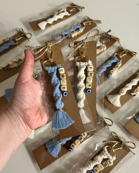 Our customers’ choice of colors and models is always great. They continue to inspire us :) - Our customer wanted to add an evil eye bead to the lettered macrame keychain model. A great gift for her friend’s baby 😍 #macramekeychain #etsyshop #friendgift #babyshower #weddingiftideas Macrame Keychain, Evil Eye, Wedding Decor, Gifts For Friends, Macrame, Gift For Her, Wedding Decorations, Great Gifts, Gifts For Her