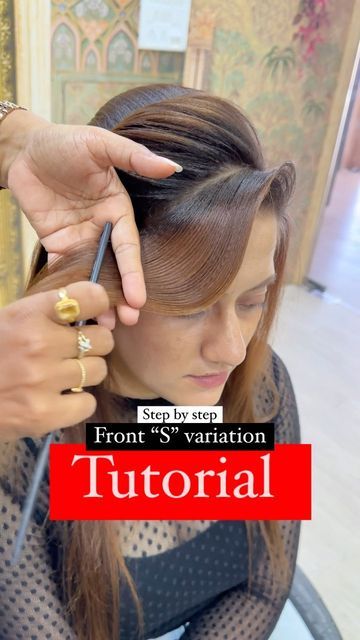 Front Variation Hairstyle, Ballroom Hair, Front Hair Styles, Ballroom, Hair Tutorial, Bridal Hair, Hair Styles, Hair, On Instagram