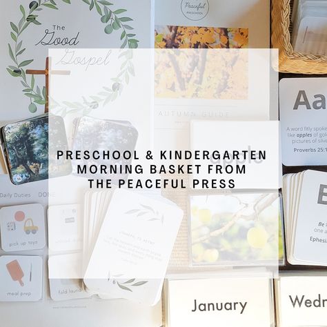 Tree Unit Study, Tree Unit, Nature Kindergarten, Morning Baskets, Abc Bible Verses, Peaceful Press, Paper Making Kit, Morning Basket, Preschool Resources