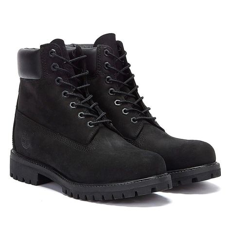 Timberland Boots Black, Boots Timberland, Timberland Premium, Timberland 6, Black Timberlands, Winter Fit, Timberlands Shoes, Timberland Shoes, Mens Black Leather