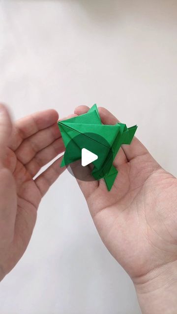 "Origami library" on YouTube on Instagram: "Paper JUMPING FROG 🐸 . . . #origamilibrary #papertutorial #papercrafts #papercraft #origamitutorial #jumpingfrog #paperfrog #paperfrog #frog #frogs" Origami Frog Jumping, How To Make A Paper Frog, Paper Jumping Frog, Origami Jumping Frog, Frog Origami, Paper Frog, Easy Party Favor, Origami Frog, Jumping Frog