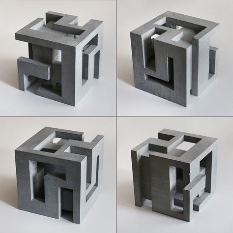 Cubic Geometry ix-v on Behance Cube Abstract Model, Cubic Geometry, Module Architecture, Cubic Architecture, David Umemoto, Cubes Architecture, متحف فني, Conceptual Model Architecture, Concept Models Architecture