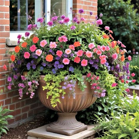 40 Container Garden Ideas for Stunning Outdoor Spaces Container Garden Ideas, Container Design, Container Gardens, Container Garden, Urban Living, Big Flowers, Container Plants, Garden Pots, Container Gardening