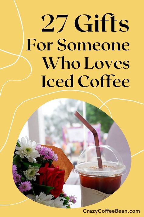 Gifts For Someone Who Loves Iced Coffee Ice Coffee Gift Basket, Iced Coffee Gift Basket Ideas, Coffee Lovers Basket, Diy Iced Coffee, Drink Basket, Iced Coffee Gifts, Coffee Lover Gifts Basket, Coffee Drinker Gifts, Coffee Basket