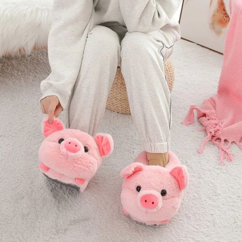 😍 Welcome to DesignHuntersLK, 💘 Stylish Yet Comfortable And Cozy Warm Plush Corgi Dog Slippers. 💘 Cute animal shape: Those cute slippers can decorate your every day life and bring you a good mood. They will melt your heart whenever you look down at them if you love little animals. 💘 Great Present: This Slippers A Great Gift Or Present For Your Mother, Daughter, Girlfriend and Sister or For Yourself! Surround Your Feet In This Plush, Fluffy And Cozy Slide. Perfect For Wearing Indoors Around T Pig Slippers, Funny Slippers, Couples Home, Cartoon Couples, Cheap Slippers, Animal Slippers, Cute Slippers, Winter Slippers, Pink Animals