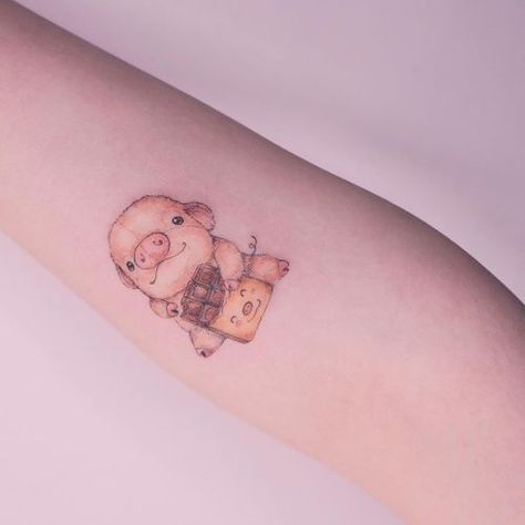 Pig Tattoo Ideas, Pig Tattoos, Pig Tattoo, Small Pigs, Baby Pig, Western Tattoos, Sweet Tattoos, Inspiration Tattoos