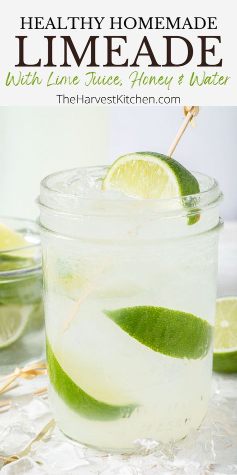 Lime Fizz Drink, How To Make Limeade, What To Make With Limes, Lime Aid Recipe, Lime Beverages, Homemade Limeade, Lime Water Recipe, Healthy Summer Drink Recipes, 2024 Health