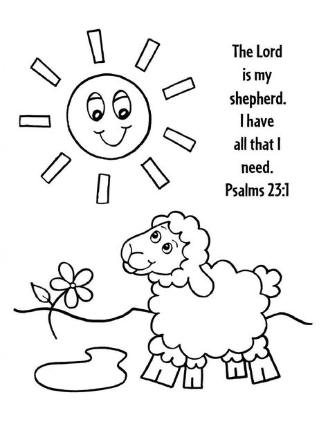 Free Bible Story Coloring Pages, Preschool Christian Coloring Pages, Biblical Coloring Pages Free Printables, Bible Study Coloring Pages, The Lord Is My Shepherd Coloring Page, Coloring Bible Pages For Kids, Jesus Worksheets For Kids, Bible Verse Activities For Kids, Vbs Coloring Sheets Free Printable