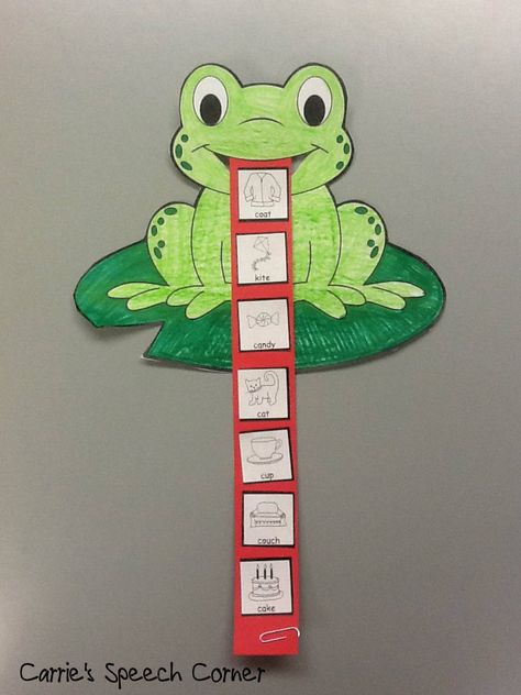 Frog Template, Speech Crafts, Book Of The Week, خريطة ذهنية, Speech Articulation, Slp Activities, Articulation Therapy, Articulation Activities, Frog Crafts