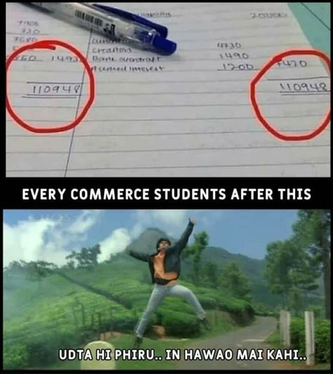 Commerce Students, Accounting Humor, Funny Roasts, Student Jokes, Just Friends Quotes, Studying Memes, Exam Quotes Funny, Funny Baby Memes, Student Humor