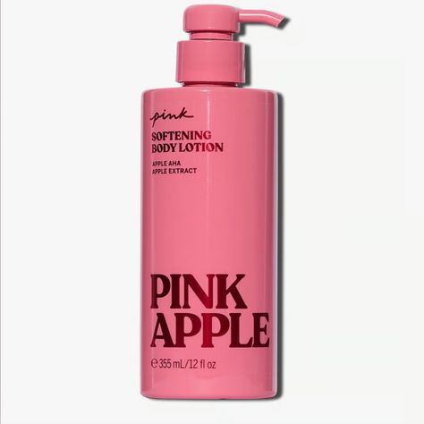 New Fresh And Not Used Victoria's Secret Pink Apple Softening Body Lotion Full Size Pink Lotion, Coconut Lotion, Basic Accessories, Victoria Secret Body Spray, Scented Body Lotion, Victoria Secret Lotion, Shimmer Body Oil, Fragrance Lotion, Shower Skin Care