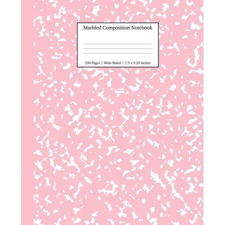 Pink Marble Notebook Wide RuledAre you and your kids bored with basic school supplies nowadays? Why not sneak in a little fun with our cute and fun marble composition books featuring your favorite colors and subjects!Our Wide Ruled Composition Notebooks feature: Lined notebook - 100 pages of white wide ruled paperDuo sided wide ruled sheets7.5 inch x 9.25 inch (19.05 x 23.5 cm) in size; versatile size for your purse, tote bag, desk, backpack, or at school, home, or workSturdy matte softbound cov School Supplies Notebooks, Notebooks School, Notebooks For School, Pretty School Supplies, Pink Notebook, Writing Essentials, Cool School Supplies, Ruled Paper, Ruled Notebook