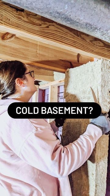 Meg | homeowner tips and DIYs on Instagram: "Basements feel so much more basement-y when they're cold and damp 🥶 Often overlooked, your rim joist is one of the main contributors to the chilly temperature in your basement! Materials used: -2 inch foam board @owenscorning -Great Stuff Pro Gaps and Cracks Fireblock Foam Insulation -Mineral wool insulation @rockwoolna -utility knife -Husky insulation knife @homedepot -FLIR One Pro thermal camera @flir Safety gear: -gloves -safety goggles -dust Covering Insulation In Basement, Insulate Basement Ceiling, Basement Refresh, Mineral Wool Insulation, Styrofoam Insulation, Basement Insulation, Diy Insulation, Foam Insulation Board, Homeowner Tips