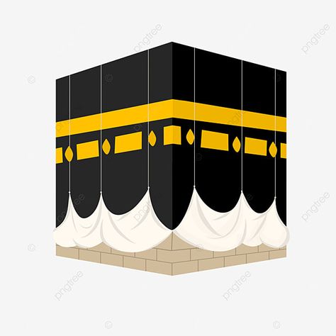 Kaba Illustration, Makkah Illustration, Kaaba Illustration, Islamic Clipart, Hajj Mabroor, Greeting Eid, Umrah Mubarak, Islamic Vector, Mosque Vector