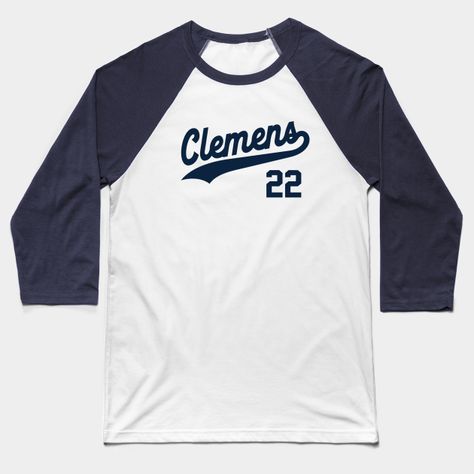 Clemens 22, New York Baseball -- Choose from our vast selection of Baseball T-Shirts to match with your favorite design to make the perfect custom graphic Baseball T-Shirt. Customize your color! Perfect for working out or casual wear for men and women. Vintage Baseball Tshirts, Baseball Tshirt Designs, Team Tshirts, Tree Rat, Baseball Tshirt, Sandlot, Merch Ideas, The Sandlot, Baseball Shirt