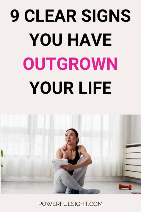 Signs You've Outgrown Your Life Mentally Strong, Feeling Stuck, Self Improvement Tips, Achieve Your Goals, Wellness Tips, Best Self, Personal Growth, Self Improvement, Health Tips