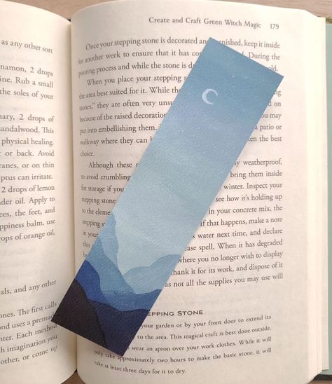 Sorry for being a little MIA! So much going on right now, I'll be back to normal posting soon 🖤 Find this cutie in the link in my bio! ° ° ° #painterbookmark #artprint #booktok #bookish #acrylicpainting #natureinspired Mountains Bookmark, Bookmarks Painting, Mystical Experience, Nature Bookmark, Painted Bookmarks, فنسنت فان جوخ, Posting Soon, Handmade Bookmarks Diy, Creative Bookmarks