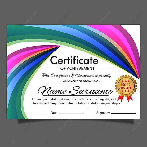 Modern Abstract Certificate Template For Multipurpose Editable Certificate Template Design, Award Certificate Design Modern, Editable Certificate Template Free, Certificate Layout Editable, Awards Certificates Design, Birthday Tarpaulin, Certificate Designs, Birthday Tarpaulin Design, Certificates Template