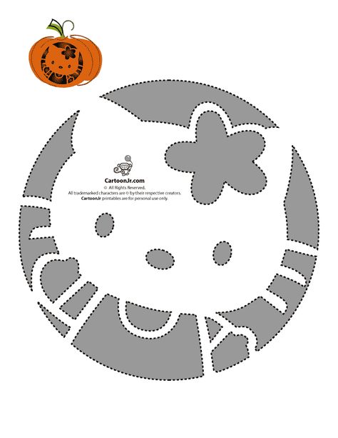 Hello Kitty Printable pumpkin Pumpkin Carving Designs Printable, Kitty Template, Pumpkin Carving Stencils Templates, Kitty Pumpkin, Pumpkin Carving Stencils Free, Hello Kitty Pumpkin, Halloween Pumpkin Stencils, Cute Pumpkin Carving, Free Stencils Printables