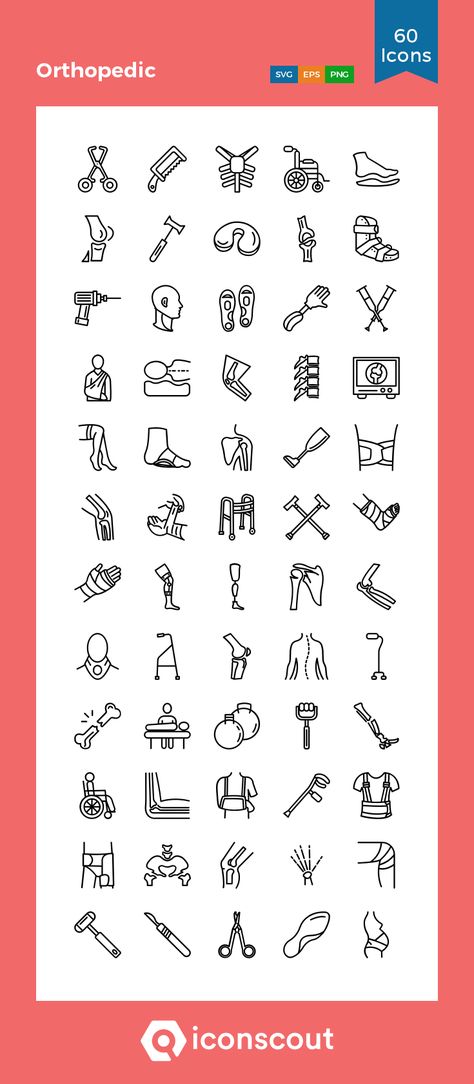 Orthopedic Icon Pack - 60 Line Icons Orthopedic Surgeon Quotes, Orthopedic Tattoo Ideas, Orthopedic Tattoo, Orthopedic Surgery Wallpaper, Orthopedic Surgery Aesthetic, Surgeon Quotes, Knee Operation, Medical Quotes, Ligament Tear