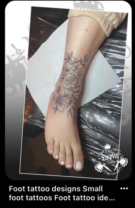 Roses Ankle Tattoos For Women, Hibiscus Flower Leg Tattoo, Rap Around Ankle Tattoo, Rose Tattoos Ankle, Roses Ankle Tattoo, Women Foot Tattoos Ideas, Ankle Tattoo With Heels, Cute Ankle Tattoos For Women Wrap Around, Ankle Sleeve Tattoo Women