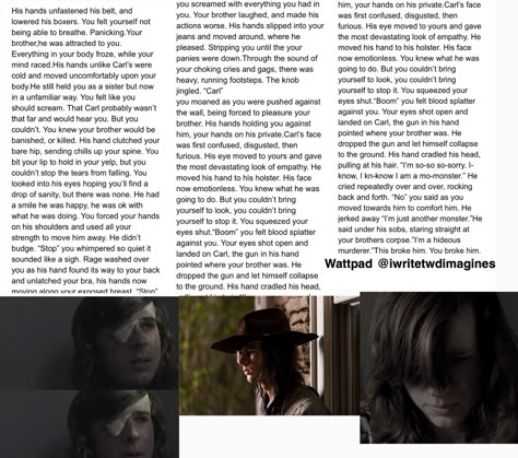 Btw this is part 3, find full book on wattpad- Carl imagines Carl Grimes Headcanons, Carl Grimes Imagines Wattpad, Carl Grimes Imagines, Carl Grimes Comic, Carl Grimes Loses His Eye, Carl Grimes Crying, Relatable Moments, Rick And Carl, Twd Memes