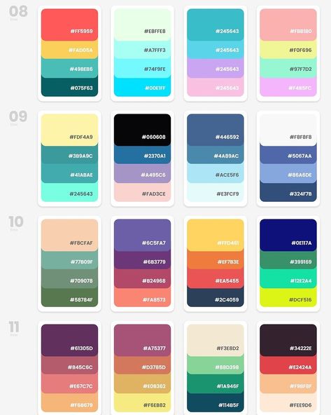 Wordpress - Aulas online - Educaçao | Paleta de cores | Instagram Canva Color Combinations, Color Pallete Code, Instagram Color Scheme Feed, Maximalist Color Palette, Canva Gradient, Color Palette Canva, Planners 2025, Color Knowledge, Gradient Color Design