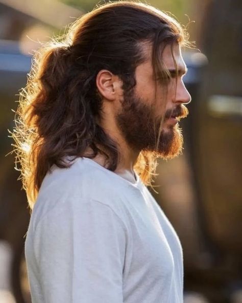 Canyaman Actor, Long Haircuts For Men, Trending Hairstyles For Men, Fantasy Hair Color, Man Bun Hairstyles, Mens Hairstyles With Beard, Guy Haircuts Long, Long Haircuts, Men's Long Hairstyles