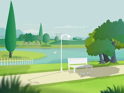 Park Illustration Background, Park Graphic Design, Park Animation, Cartoon Park, Park Drawing, Park Illustration, Live Sketching, Park Scene, Park Background