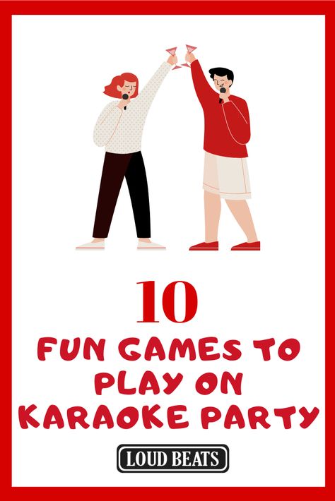 Outside Karaoke Party, Karaoke Dance Party, Dance Party Games For Adults, How To Host A Karaoke Party, Karaoke Games Ideas, Singing Games For Adults, Karaoke Games For Adults, Song Games Ideas, Karaoke Night Decorations