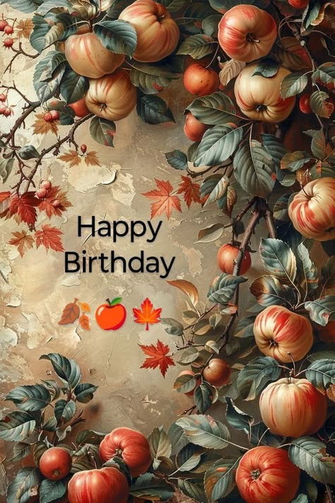 Autumn Happy Birthday, Happy Birthday November, Birthday Autumn, Flower Borders, Happy Birthday Wishes Images, November Birthday, Anniversary Wishes, Birthday Flower, Birthday Congratulations