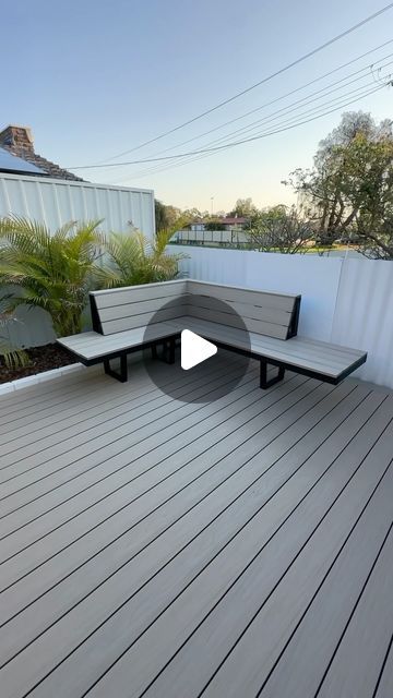 Luke Moore on Instagram: "Now we finally have a spot to chill and relax with this DIY outdoor corner bench built using all 18V ONE+ battery powered tools from @ryobiau, making projects like this so much easier #ryobimade #diy #backyard" Diy Outdoor Corner Bench, Corner Yard Landscaping, Corner Yard Landscaping Ideas, Outdoor Corner Bench, Coast House, Corner Bench, Carpentry Projects, Built In Bench, Yard Landscaping Ideas