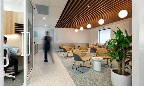 A waiting lounge in the beautiful clinic of Heal Urgent Care, designed and constructed by Evoke Projects. Beautiful Clinic, Waiting Lounge, Mind Psychology, Urgent Care Clinic, Newcastle Australia, Hospital Design, Healthcare Design, Mental Health And Wellbeing, Emergency Department