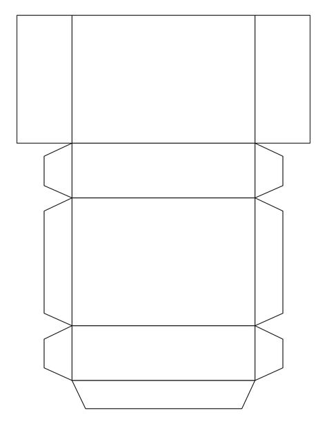 Rectangle Gift Box Template, Mini Cardboard Box Template, Small Paper Boxes Template, Diy Box Pattern, How To Make A 3d Rectangle Out Of Paper, Rectangle Gift Box Diy, Soap Box Template Free Printable, Printable Box Pattern, A4 Box Template