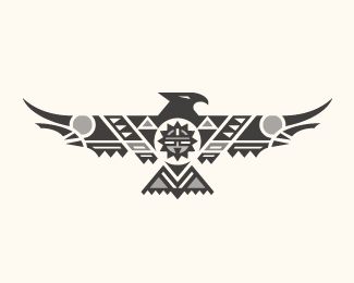 Thunderbird Eagle Indian Tattoo, Indian Eagle Tattoo, Native American Tattoos Eagle, Native American Eagle Art, Native Bird Tattoo, Western Thunderbird Tattoo, Thunderbird Tattoo Meaning, Thunder Bird Tattoo, Aztec Bird Tattoo