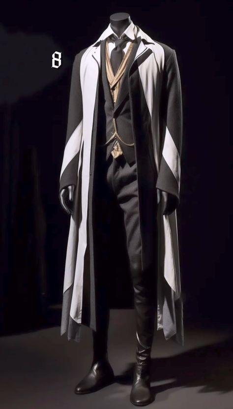 Male Villain Outfit, Villain Character Design Male, Male Villain, Hp Oc, Villain Dresses, Magic Theme, Modern Wear, Villain Costumes, Villain Character