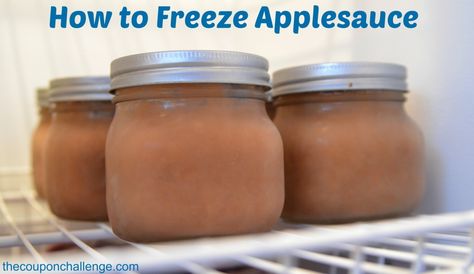 How to Freeze Applesauce Freezing Applesauce, Freezer Applesauce, Freeze Apples, Autumn Favorites, Pear Sauce, Freezing Food, Freezing Apples, Apple Sauce Recipes, Apple Season