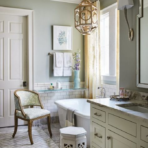 20 Benjamin Moore Quiet Moments Paint Color Ideas - Nikki's Plate Pale Blue Paint Colors, Quiet Moments Benjamin Moore, Benjamin Moore Bathroom, Best Blue Paint Colors, White Beadboard, Cottage Style Kitchen, Blue Gray Paint, Best White Paint, Paint Color Inspiration