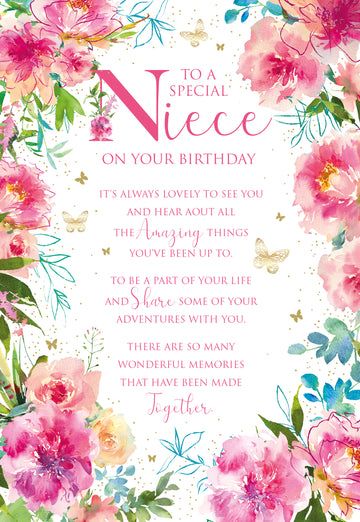 Niece Birthday Card Birthday Card from Cherry Orchard Online Happy Birthday To My Niece Love You, Happy Birthday Niece Messages, Happy Birthday Niece Wishes, Niece Birthday Quotes, Niece Birthday Card, 16th Birthday Wishes, Birthday Cards Online, Niece Birthday Wishes, Birthday Invitation Message