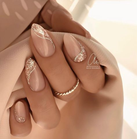 Bridal Nails Designs, Bridesmaids Nails, Simple Gel Nails, Nail Art Wedding, Nagel Inspo, Cat Kuku, Neutral Nails, Bridal Nails, Elegant Nails