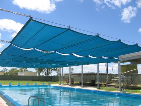 Pool Pergola, Rooftop Patio Design, Retractable Shade, Pool Shade, Shade Tent, Backyard Shade, Rooftop Patio, Patio Shade, Exterior Paint Colors For House