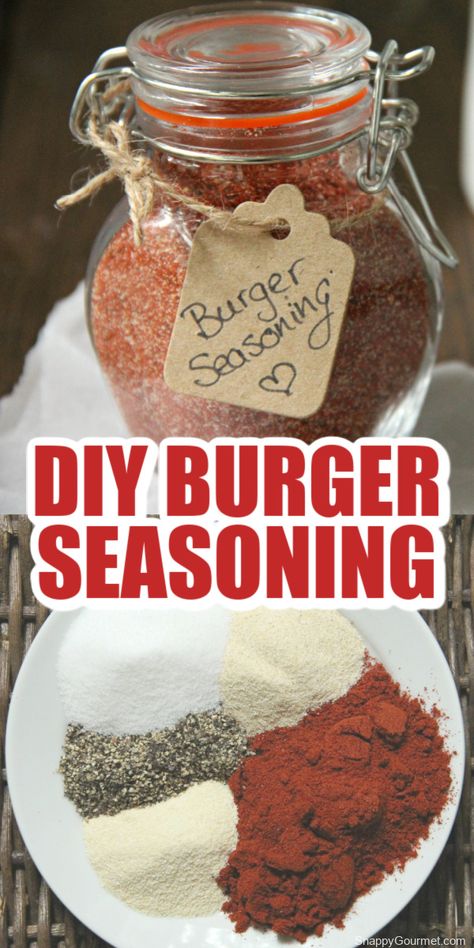 Turkey Burger Seasoning, Hamburger Spices, Season Mixes, Grilling Hamburgers, Burger Recipes Seasoning, Homemade Burger Patties, Burger Spice, Homemade Dry Mixes, Homemade Burger