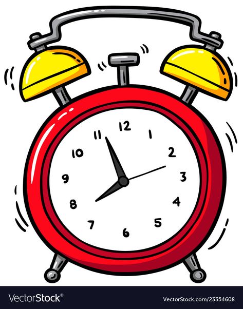 Clock Cartoon Image, Clock Illustration Art, Alarm Clock Clipart, Alarm Clock Cartoon, Clock Pictures, Red Alarm Clock, Clock Images, Clock Png, Cartoon Clock